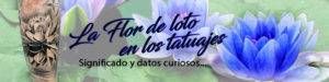 flo de loto tatuaje banner