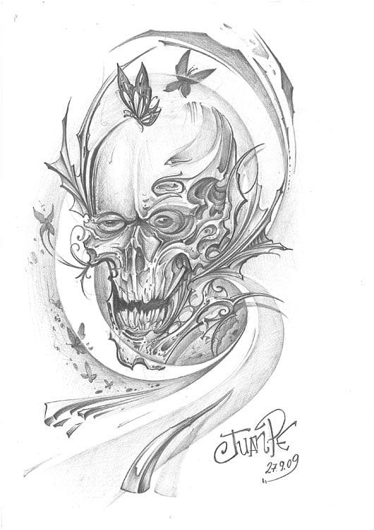 Sketchbook para tatuajes Juanpetattoo