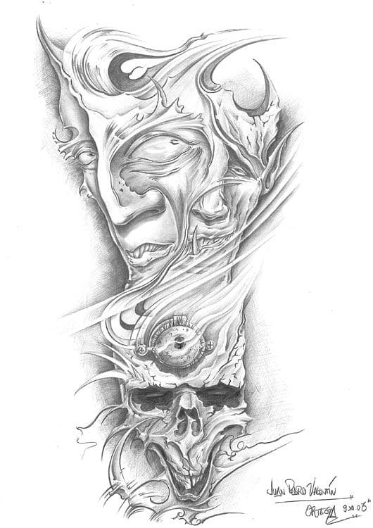 Sketchbook para tatuajes Juanpetattoo