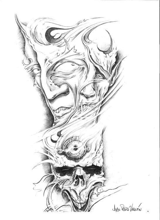 Sketchbook para tatuajes Juanpetattoo