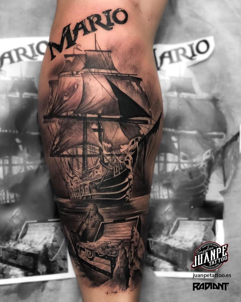 Composición de tatuaje realista por juanpetattoo