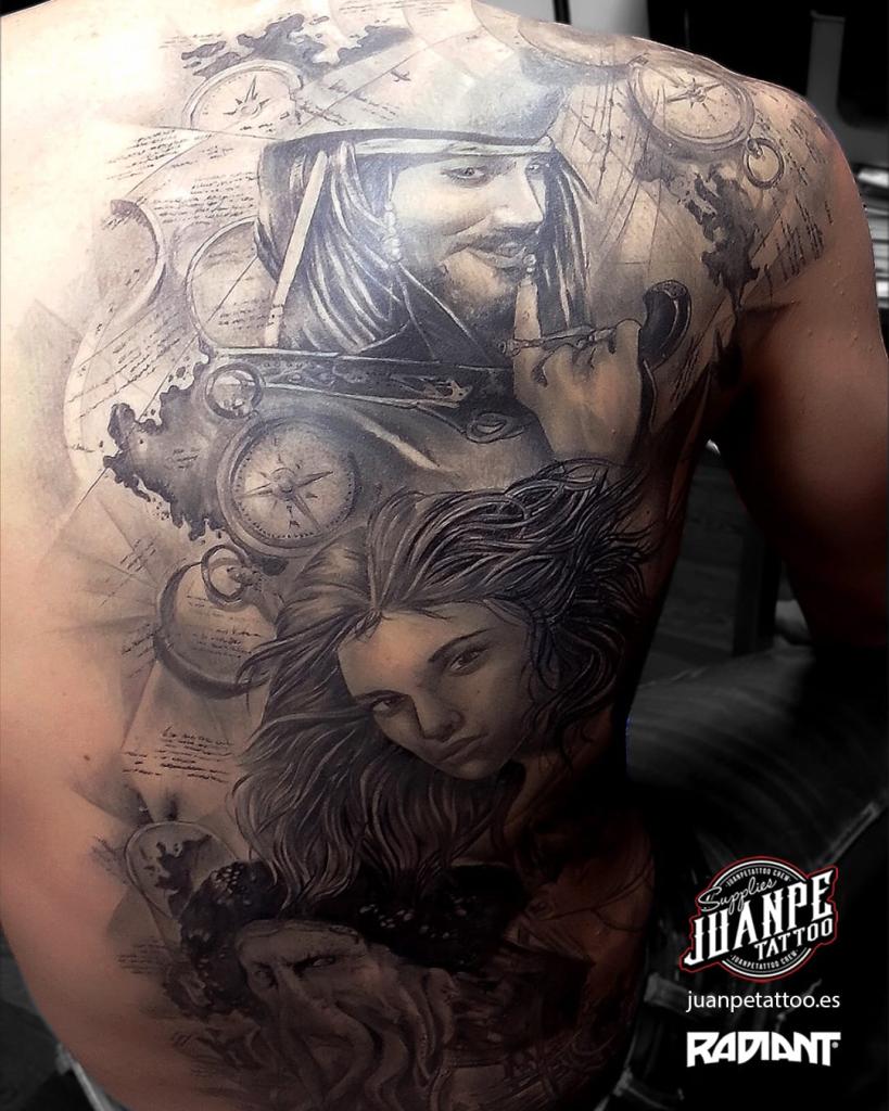 Composición de tatuaje realista por juanpetattoo