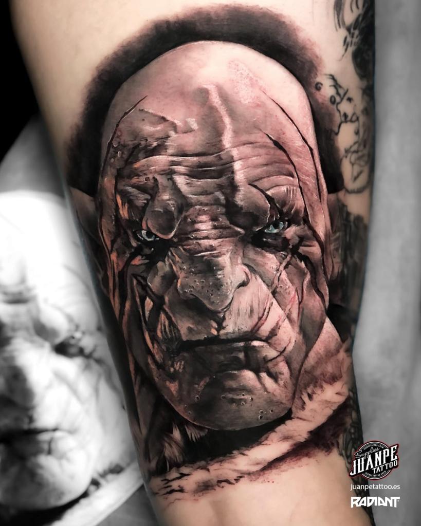 tatuaje realismo dark terror