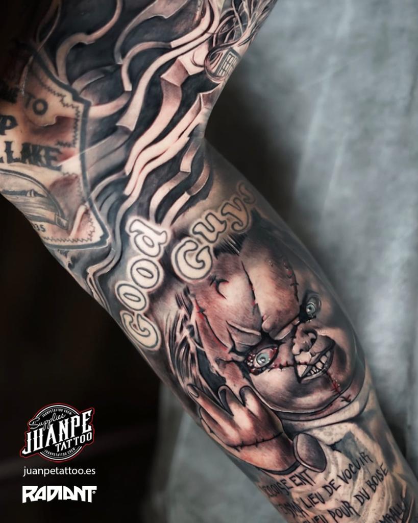 tatuaje realismo dark terror