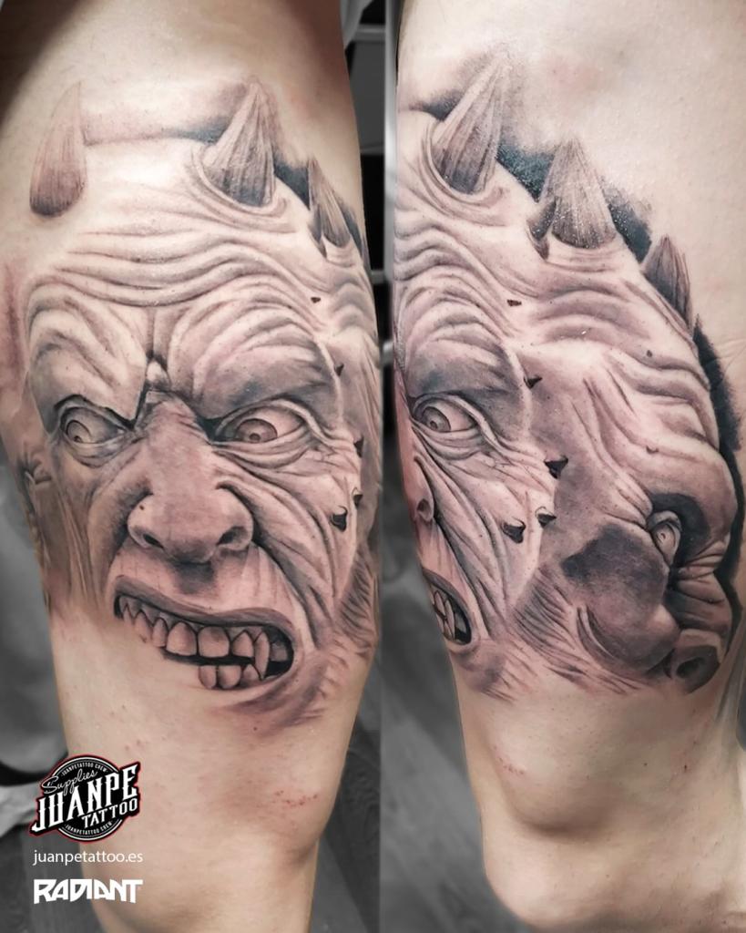 tatuaje realismo dark terror
