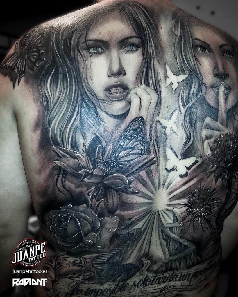 Tatuajes en la espalda realismo